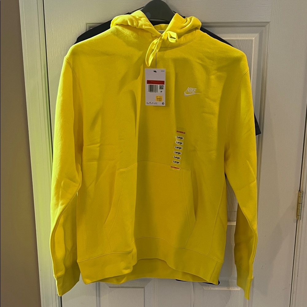 Nike Vibrant Yellow Pullover Hoodie NWT